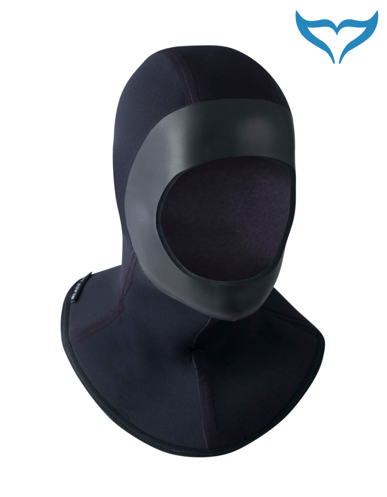 Poseidon Kopfhaube Black Line Neopren 5mm schwarz Manschette Hood Größe S M L XL – Bild 6