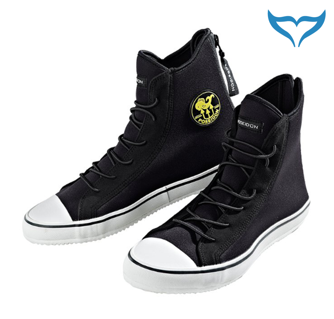 Poseidon One Shoe Füsslinge Tauchfüßlinge Neopren Reißverschluss Unisex Schuhe N – Bild 7