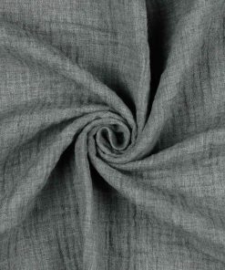 Gauze, Musselin – Grau mit Melangeoptik