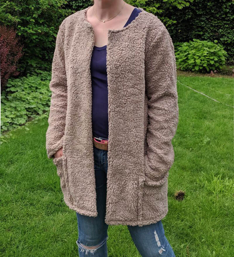 Teddystoff, Blau, Baumwolle – Bild 6