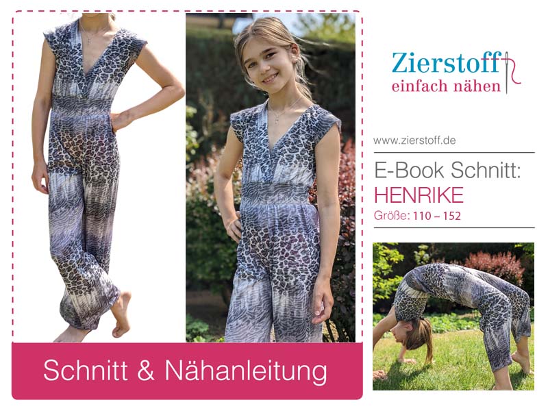 Jumpsuit “Henrike” – Schnitt & E-Book, Gr. 110 – 152 – Bild 2