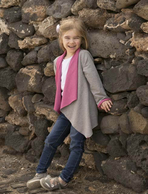 Cardigan, legere Jacke “DELIA” – Schnitt & E-Book, Gr. 110 – 152 – Bild 6