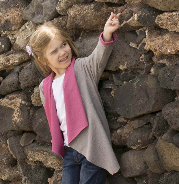 Cardigan, legere Jacke “DELIA” – Schnitt & E-Book, Gr. 110 – 152 – Bild 7