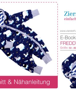 Babyoverall, Strampler “FREDDY”, Gr. 50 – 80 [Digital]