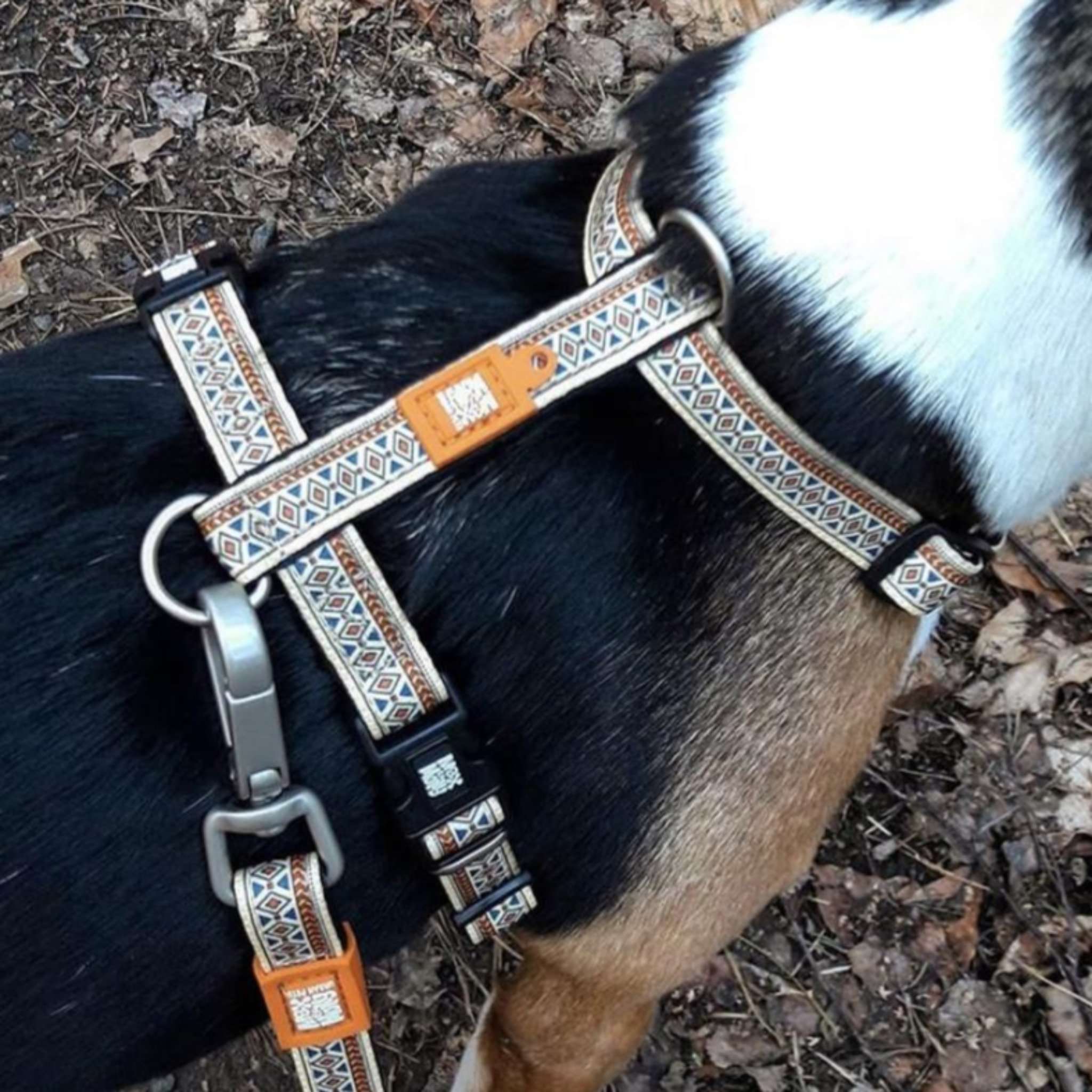 H-Geschirr – Ethnic, weicher Tragekomfort (5-fach verstellbar) XS, M, L – Bild 4