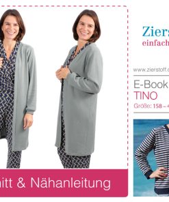 Cardigan / Übergangsjacke “TINO”, unisex, 158 – Damengr. 46 [Digital]