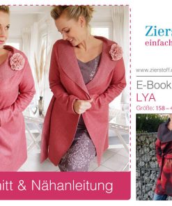 Jacke mit Gürtel ohne Knöpfe “Lya”, Gr. 158 – 46 [Digital]