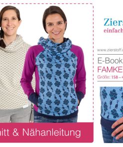 Pullover mit Kapuze oder Schalkragen “Famke”, Gr. 158 – Damengr. 46