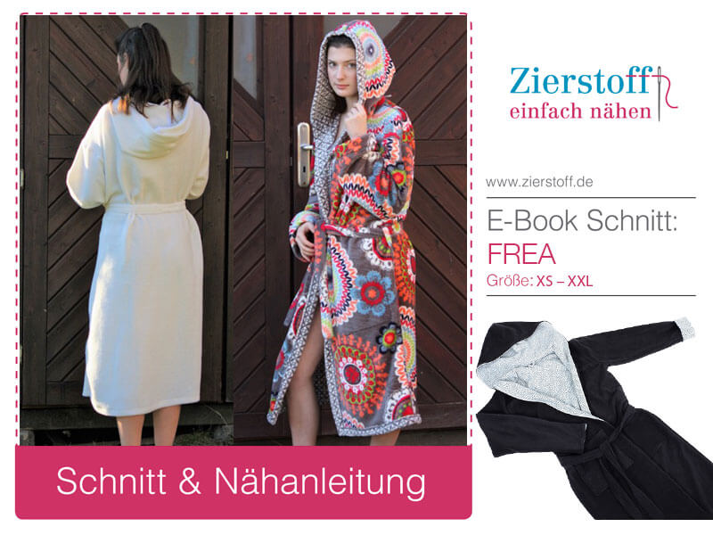 Bademantel “Frea”, Gr. XS – XXL – Bild 2