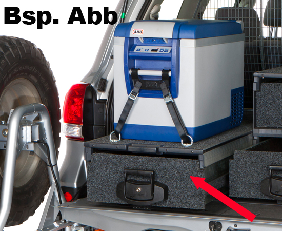 OUTBACK MODULAR SCHUBLADE mit AUSZUG, EINFACH 535 X 1045 X 280mm – Bild 3