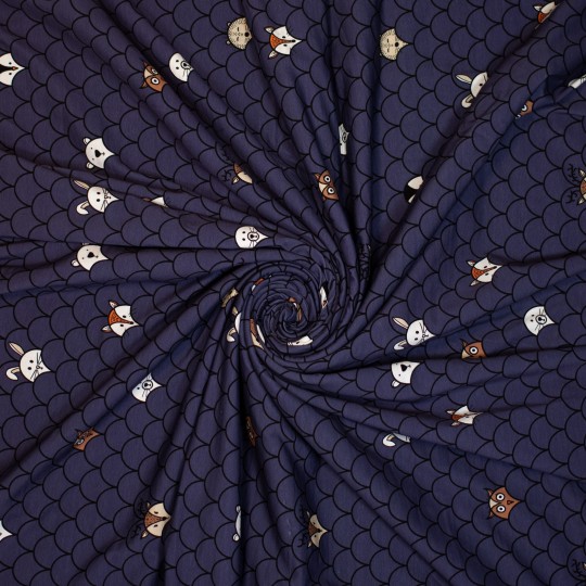 Jersey, Fuchs Füchse auf Blau / Marine – Bild 4