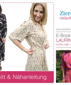 Kleid mit Wickeloptik “LAURINE”, Gr. 158 – Damengr. 46 [Digital]