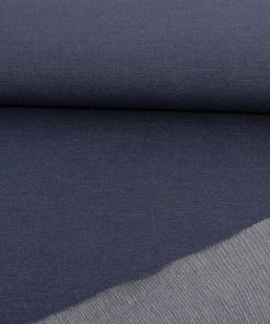 Strickdenim, Denim, bi-elastisch, Dunkelblau, Restposten mit Druckstellen zum Sonderpreis 0,50 Meter