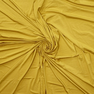 Jersey aus Bambus, unifarben Senf / Curry – Bild 3