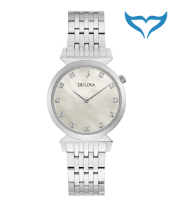 Bulova Classic Regatta 96P216 Armbanduhr 11 Diamanten Saphirglas 3 bar Neu