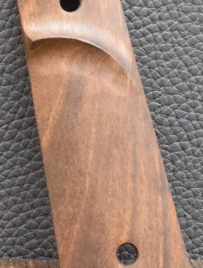 Colt 1911 Holzgriffschale, Ausführung 43, Standard, glatt, braun, Nußbaum, Neu – Bild 5