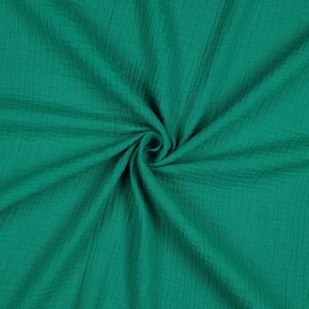 Bio Gauze, Musselin – unifarben Froschgrün / Grasgrün – Bild 2