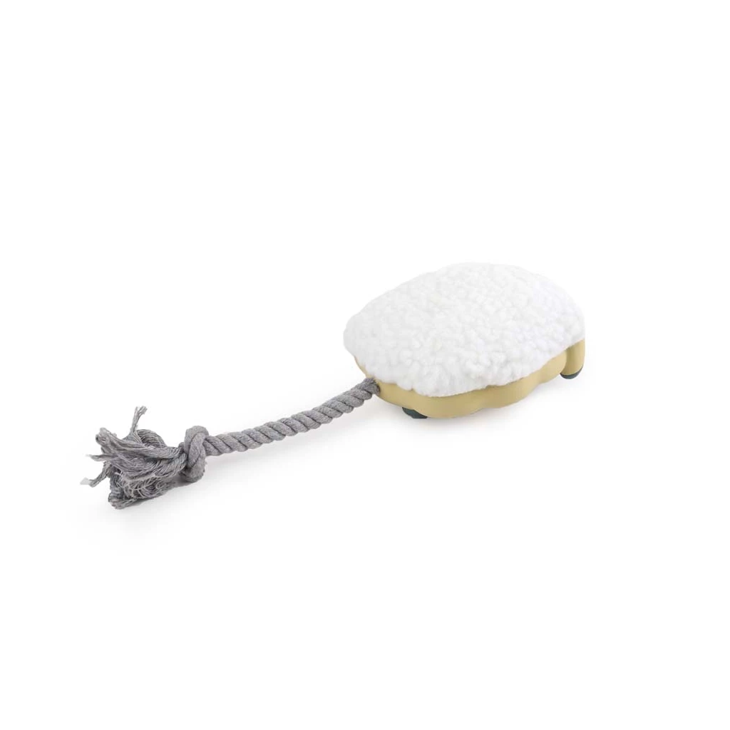 AFP Sheep, weiches Fleece, Seil + Latex, quietscht – Bild 3