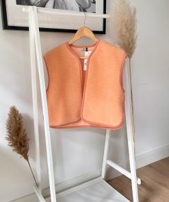 Alwero – Weste „CAMINO“ Adult, Apricot, Biowolle Ultra Light