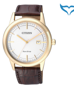 Citizen Elegant AW1233-01A Datum Eco Drive Herren Gold 5 bar Elegance Neu