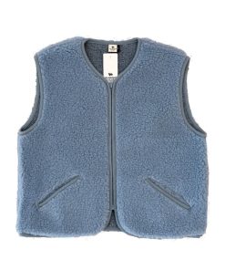 Alwero – Weste „POS“ Adult, Biowolle, Icy Blue, ultra light