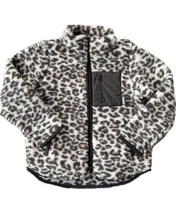 Alwero – Jacke SHERPA, LEO WHITE, Biowolle, ultra leicht