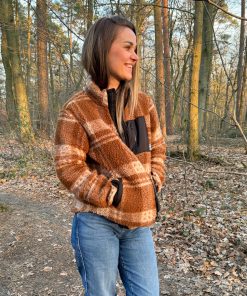 Alwero – Jacke SHERPA, Scotch Apricot, Biowolle, ultra leicht, unisex