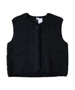 Alwero – Weste „TYB“ Adult,  Deep Black, Biowolle Ultra Light