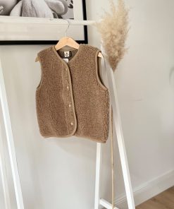 Alwero – Bodywarmer „TYB“ Junior, Biowolle, TAN, ultra light