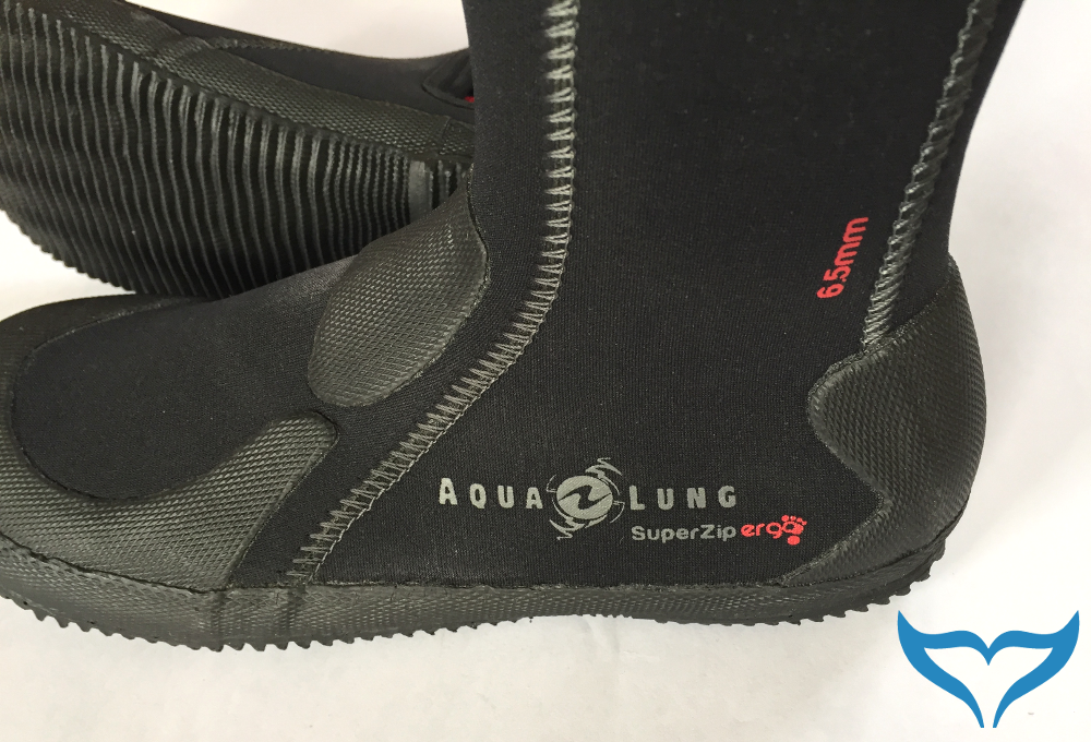 Aqualung Füsslinge Super Zip Ergo 6,5mm 36-45 Neopren Reißverschluss Schuhe Echo – Bild 4