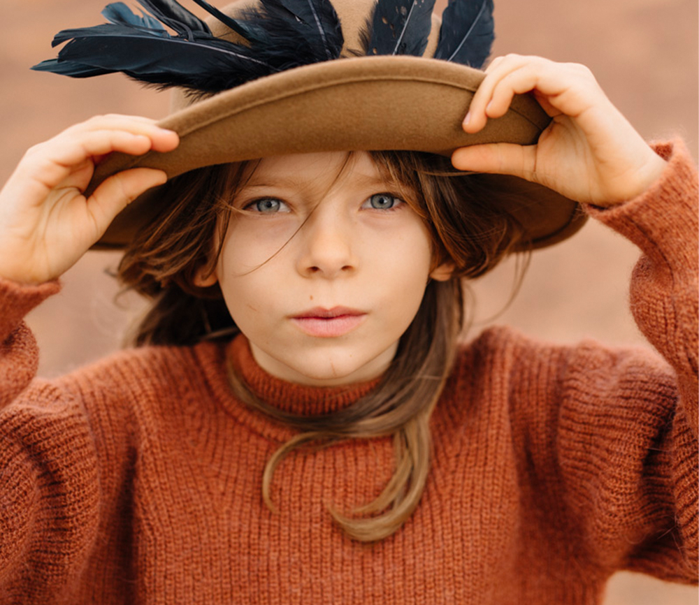 Búho Barcelona – Boho Strick Pullover, Rust – Bild 3