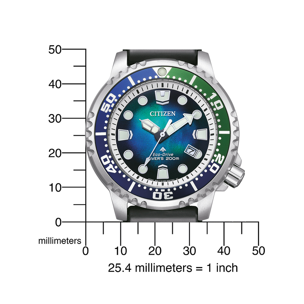 Citizen Promaster Marine BN0166-01L TaucherUhr ArmbandUhr Eco-Drive Herren 20bar – Bild 5