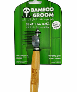 Entfilzungsharke mit gezackten Zinken aus Edelstahl, ergonomisch geformte Griffe, small/medium (für Hunde/Katzen)