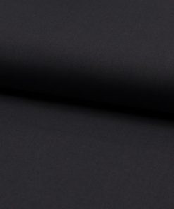Baumwollstoff, unifarben Schwarz
