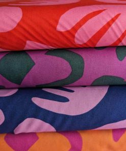 Baumwollstoff, geometrische Musterung diverse Farben