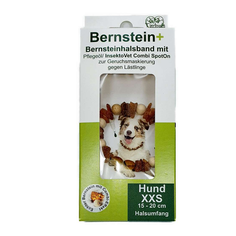 Bernsteinhalsband inkl. Pflegeöl/InsektoVet Combi SpotOn (keine Chemie) XS, S, M, L, XL XXL – Bild 8