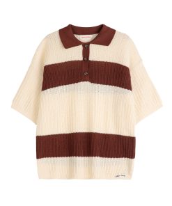 BOBO CHOSES – Poloshirt „POINTELLE-STRICK“, creme