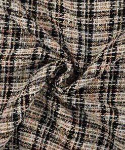 Trendiger Boucle – Karo Beige