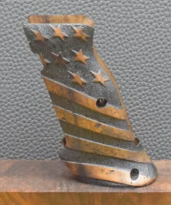 Brünner CZ75 Shadow 2, Targetgriff, Ausführung 5, Stars & Stripes, Nussbaum