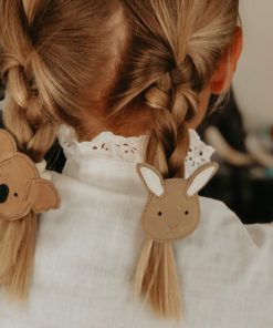 Donsje Amsterdam – Haargummi „Josy Classic Bunny“, Taupe Nubuck