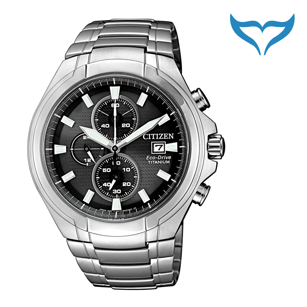 Citizen Super Titanium Chronograph Armbanduhr CA0700-86E Saphir Eco-Drive Herren – Bild 2