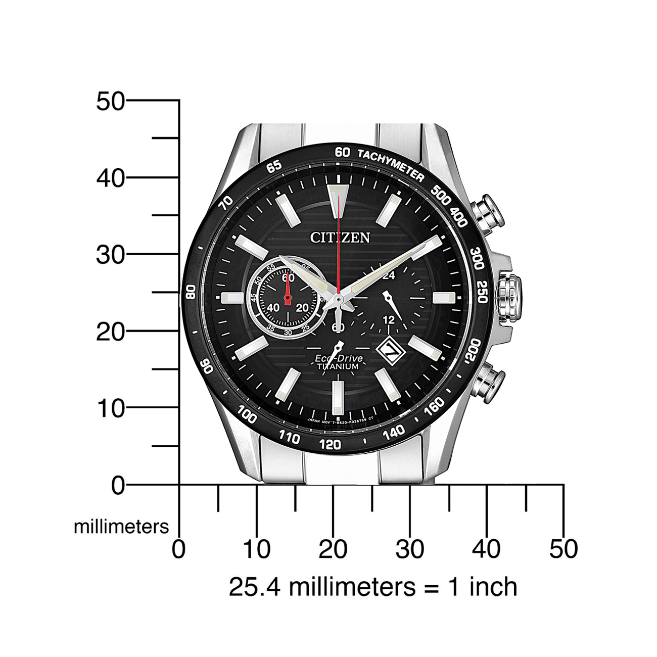 Citizen Chronograph CA4444-82E Super Titanium Saphir Eco-Drive 10 bar Armbanduhr – Bild 4