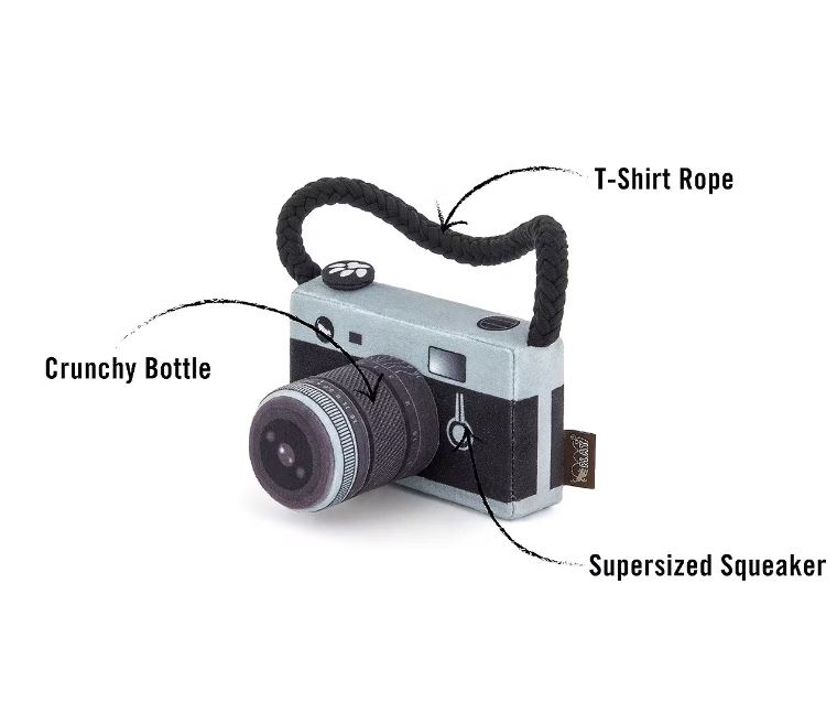 Hundespielzeug – Camera (mit knisternder Flasche/quietscht) – Bild 3