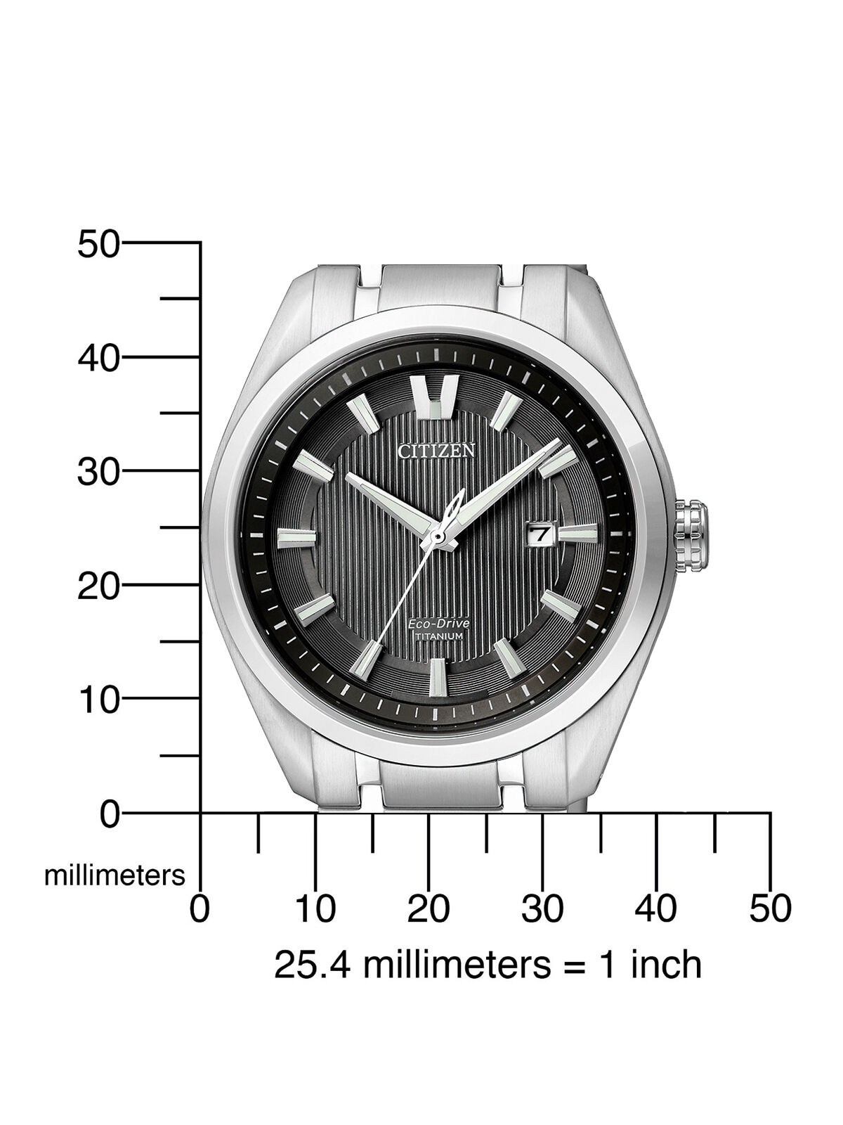 Citizen Super Titanium Herren Armbanduhr AW1240-57E Saphir Eco-Drive Herrenuhr – Bild 3