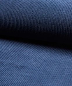 Cord, Breitcord, unifarben Jeansblau
