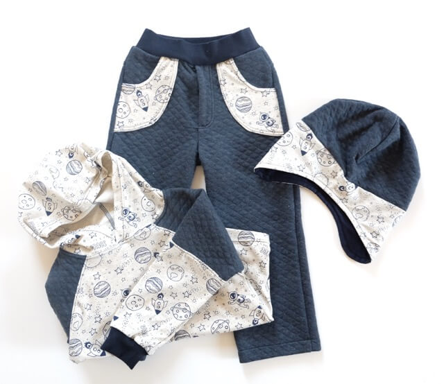 Waffelstoff, weiche anschmiegsame Qualität – Blau – Bild 5