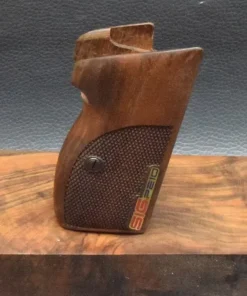 SIG, P 210, Ausführung 6, Fischhaut, SIG P210 Emblem, Nußbaum