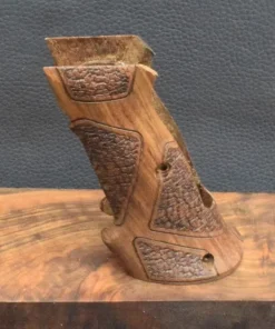 Brünner CZ75/85B Targetgriff, Ausführung 21, Elefantenhaut, geteilt, hellbraun,Nussbaum,