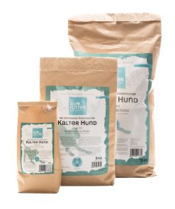 Naturfutter Kalter Hund, Ziege mit Vollkornreis & Kürbis, kaltgepresstes Trockenfutter hoher Fleischanteil, monoprotein, ohne Getreide & ohne Zucker, produziert mit Strom aus eigener Wasserkraft (100g, 1kg, 5kg)