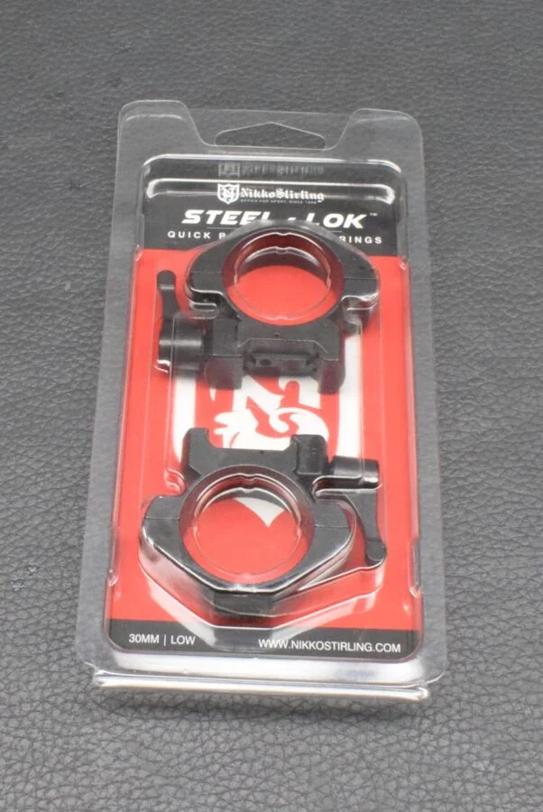Nikko Stirling Ringmontage 30mm Low Diamond QR Steel Lock 2 tlg NSMQR30WL , Neuware zum Sonderpreis!